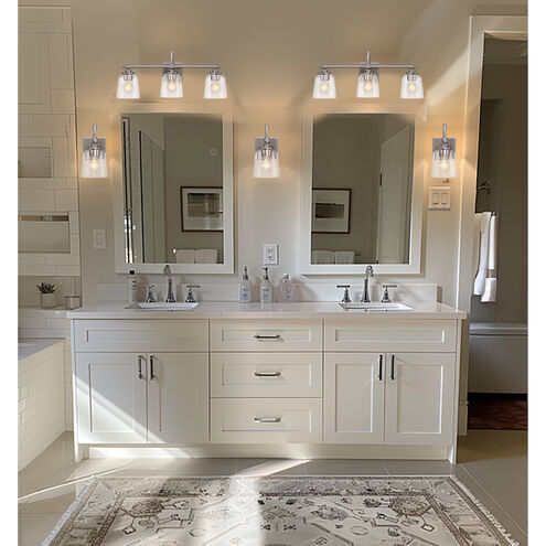 Antonia 4 Light 35 inch Brushed Nickel Bath Vanity Light Wall Light